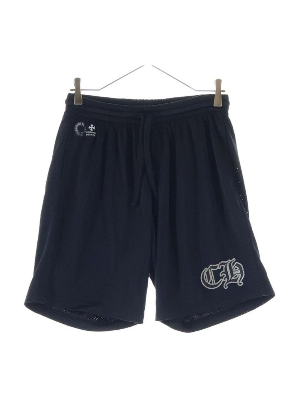 Chrome Hearts Mesh Varsity Shorts CH Print Black